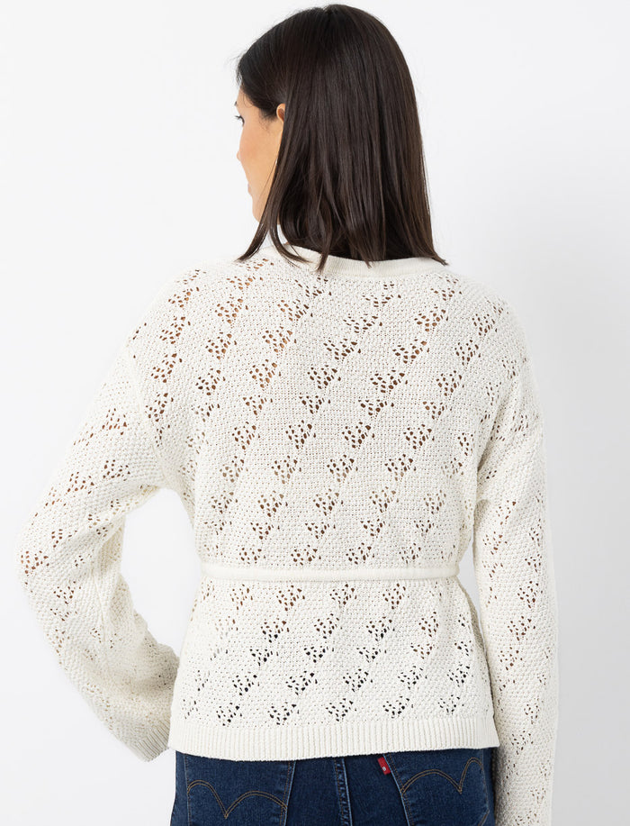 Cardigan en tricot à boutons cœur