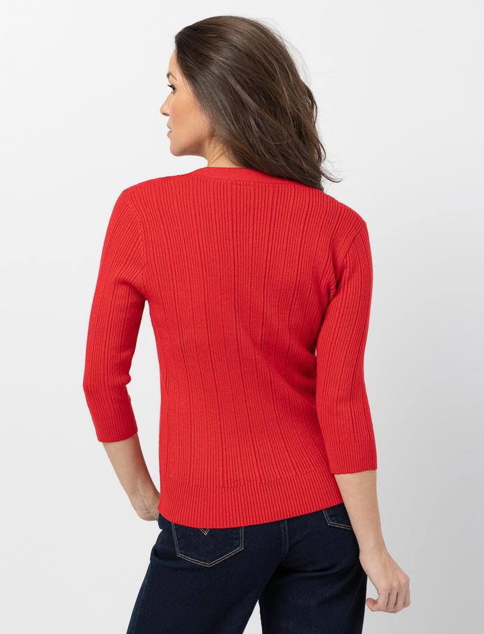 Cardigan en tricot à col en V