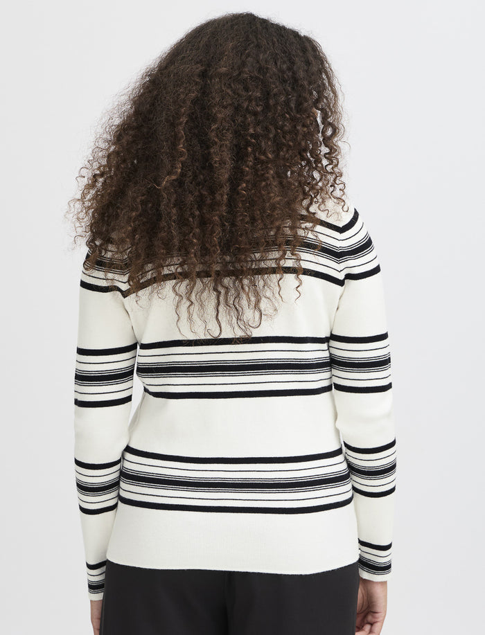 Cardigan en tricot à rayures