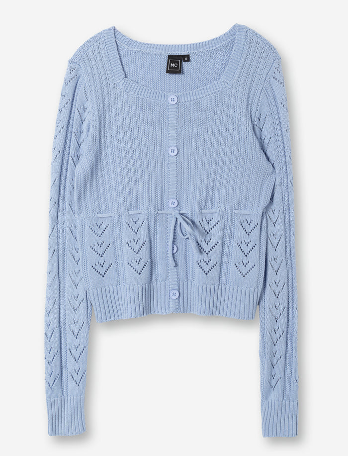 Chandail en tricot à cœurs