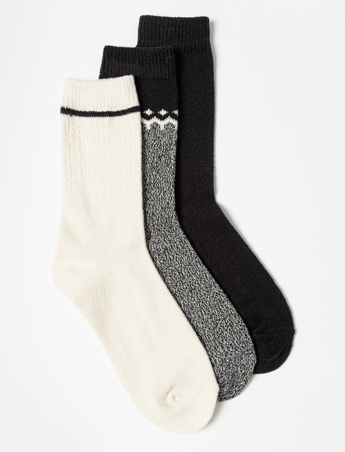 Chaussettes mi-mollet - paquet de 3