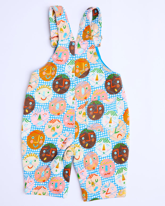 Cheer Up Baby Organic Cotton Quilted Fleece Overalls