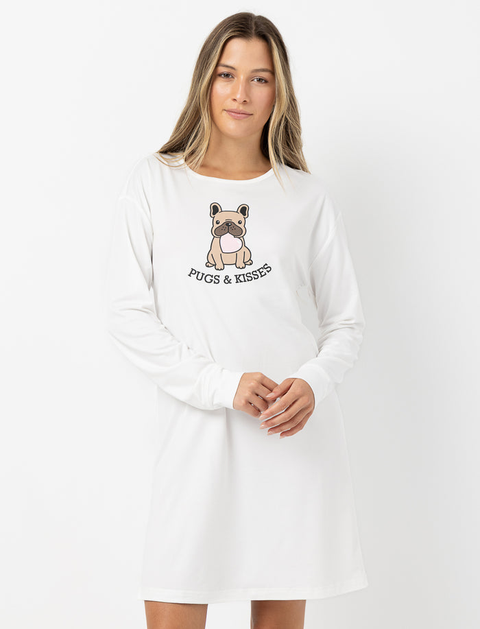 Chemise de nuit imprimée
