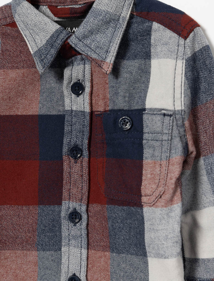 Chemise en flanelle à carreaux - bébé garçon