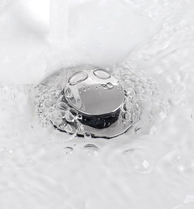 Chrome Stainless Steel Bathroom Popup Drain with Lift Rod