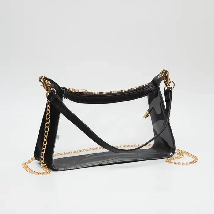 Clear Satchel Bag - Greige Goods