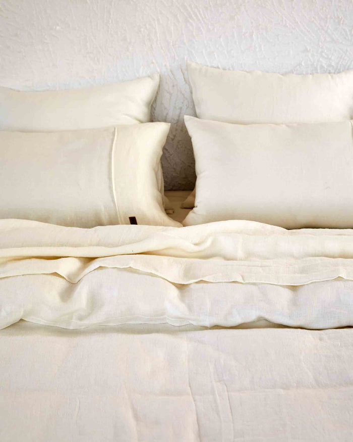 Cloud Dancer Linen Pillowcases