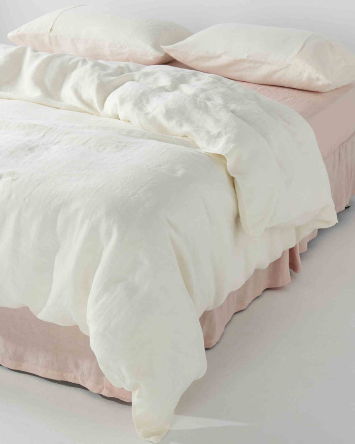 Cloud Dancer Linen Pillowcases