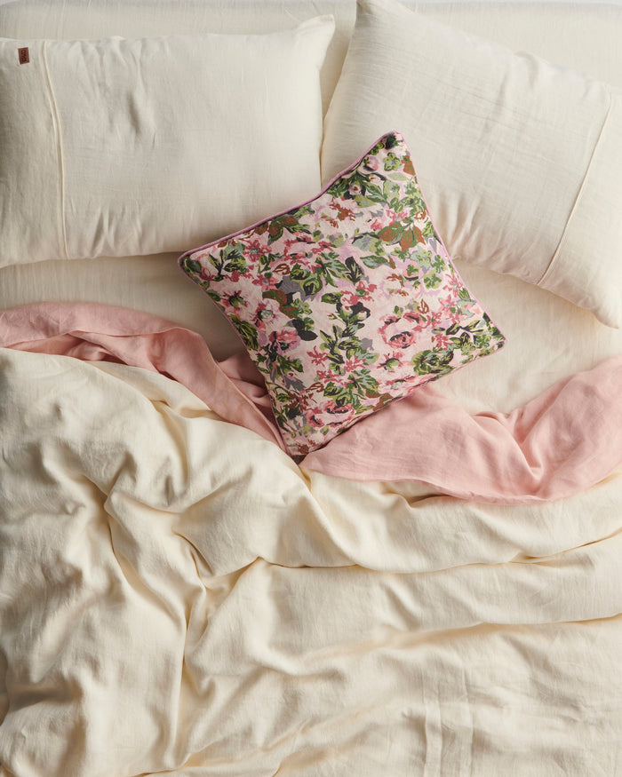 Cloud Dancer Linen Quilt Cover (US)