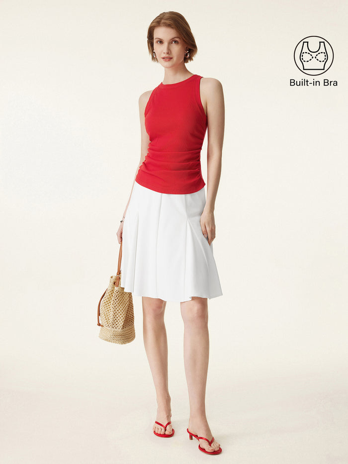 OGLmove Crewneck Side Ruched Bra Tank