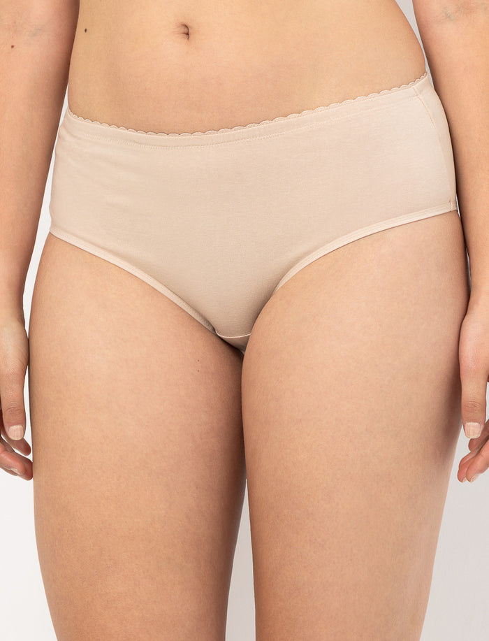 Culotte régulière à taille dentelle