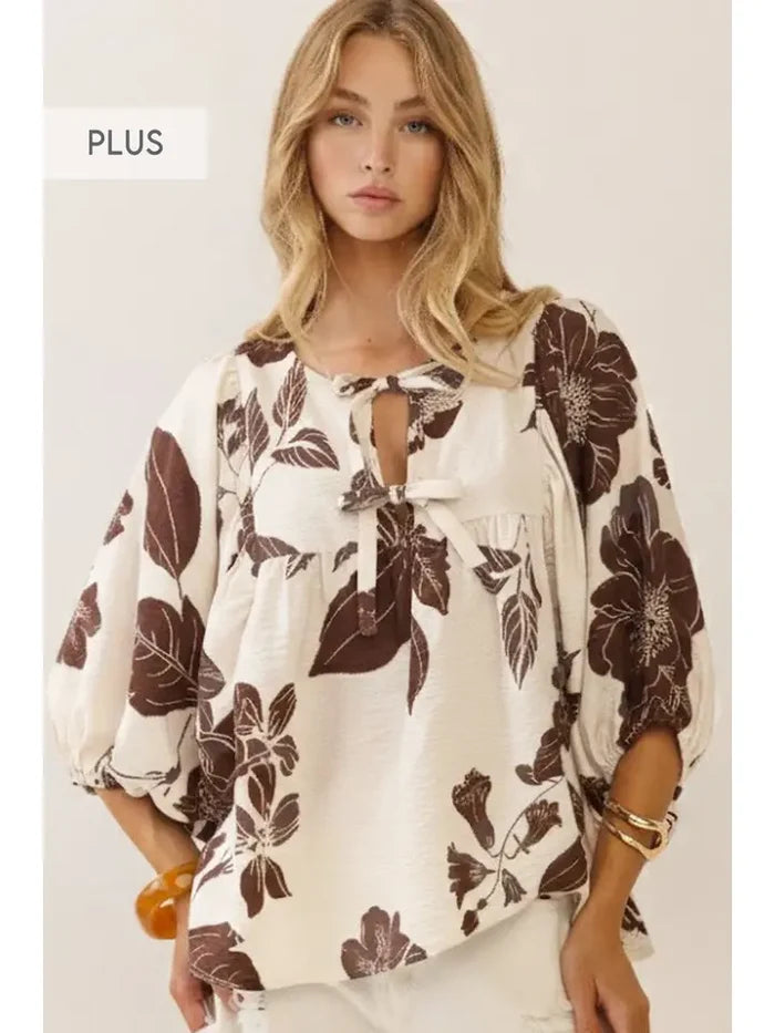 Curvy Effie Tie Top