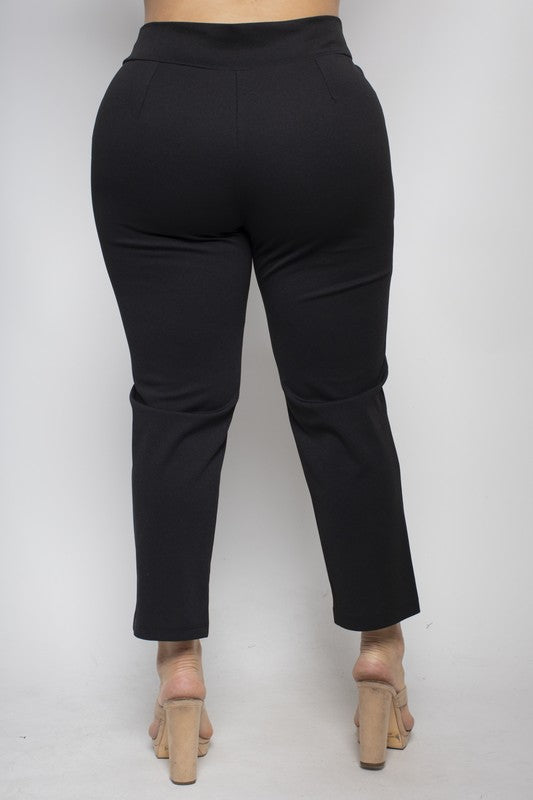 Curvy Girl High Waist Work Pant - Greige Goods