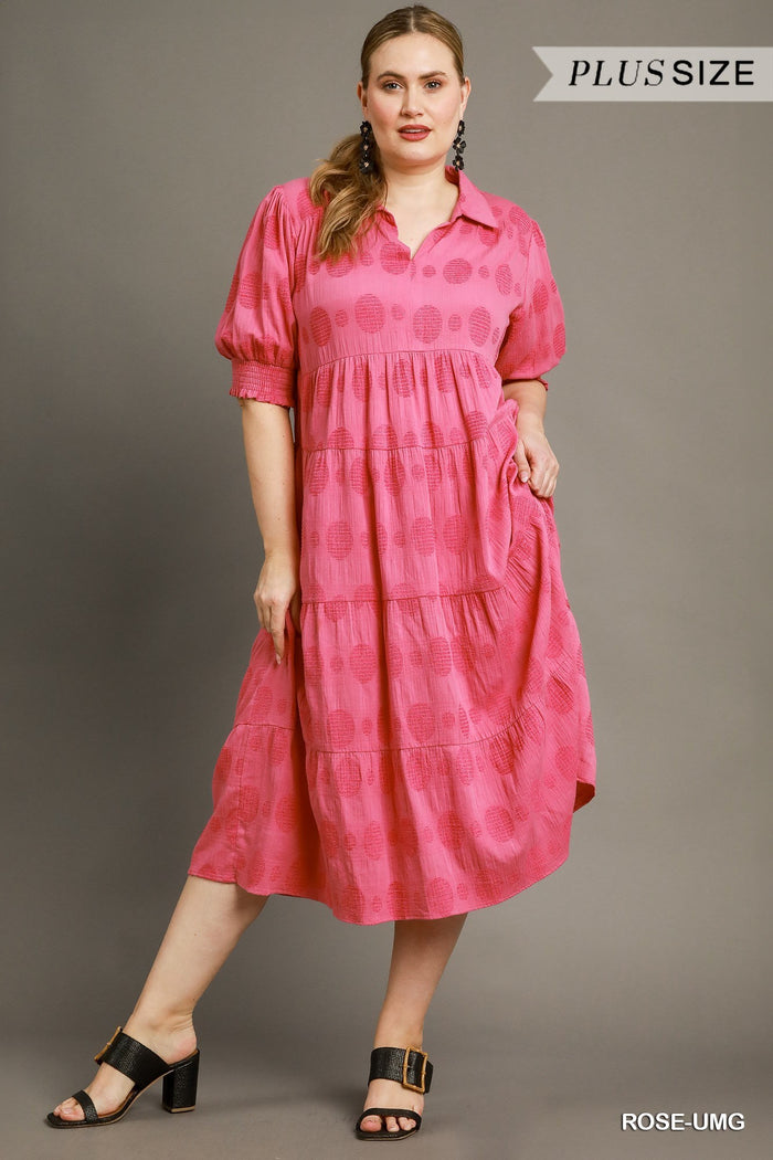 Curvy Girl Tiered Maxi Dress - Greige Goods