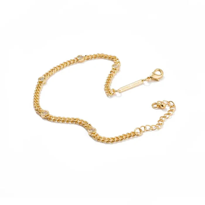 CZ I Love Bracelet - Greige Goods