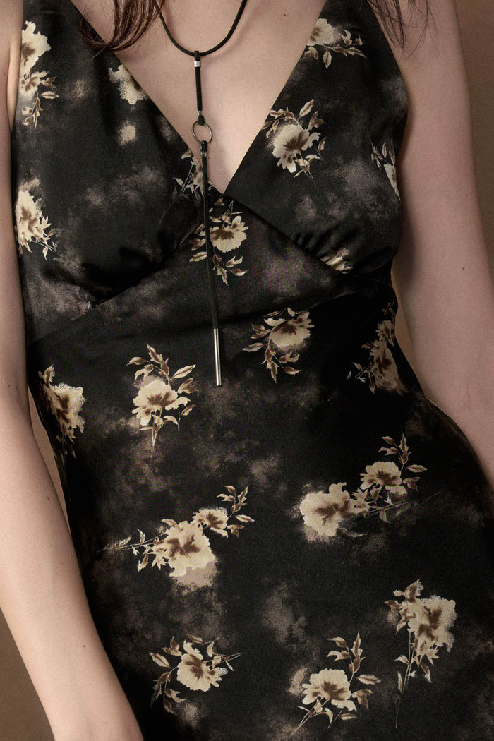 Dancing in Dreams Floral Satin Maxi Slip Dress - ShopPromesa