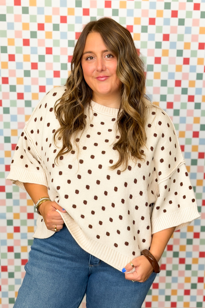 Daytime Dots Knit Top