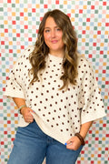 Daytime Dots Knit Top