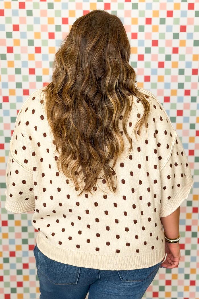 Daytime Dots Knit Top