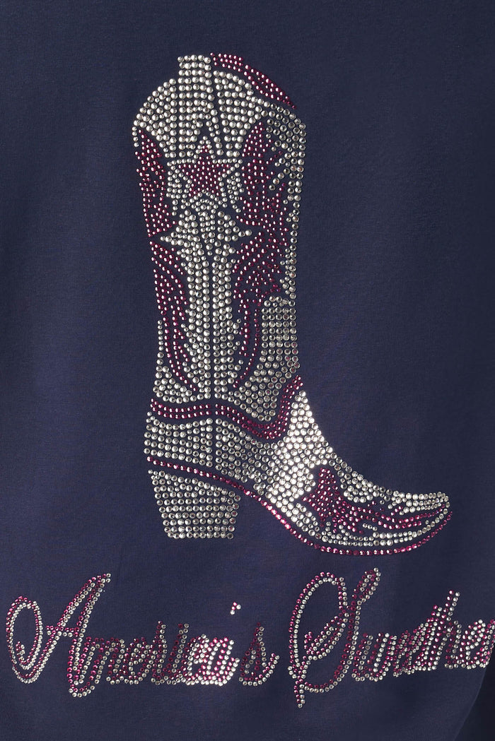 DCC Boots America's Sweethearts Tee in Navy