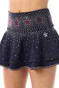 DCC Star Power Crystal Skirt in Navy- FINAL SALE