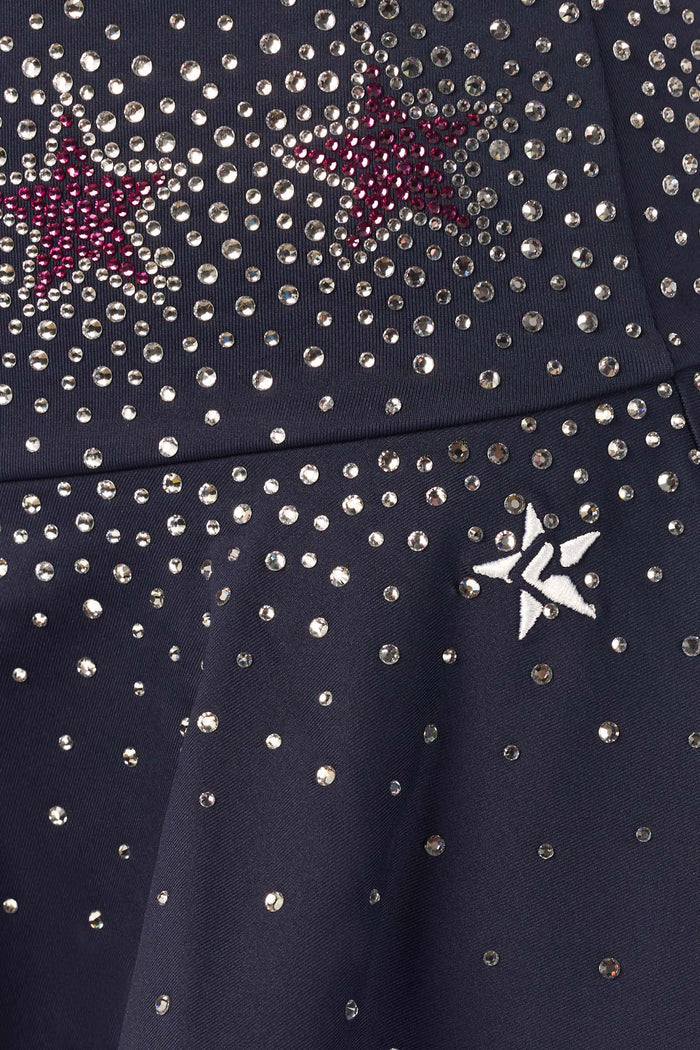 DCC Star Power Crystal Skirt in Navy- FINAL SALE
