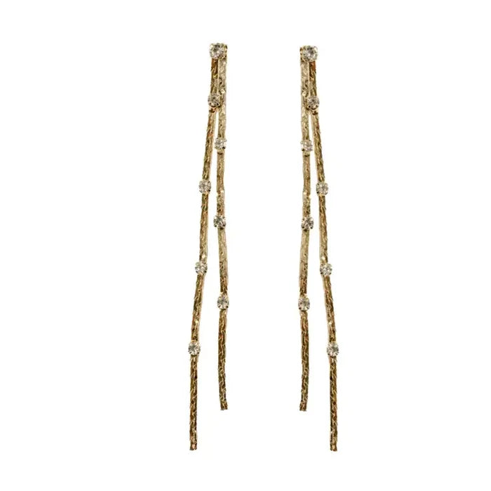 Diamond Dotted Statement Earring - Greige Goods