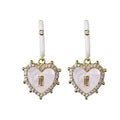 Diamond Heart Drops - Greige Goods