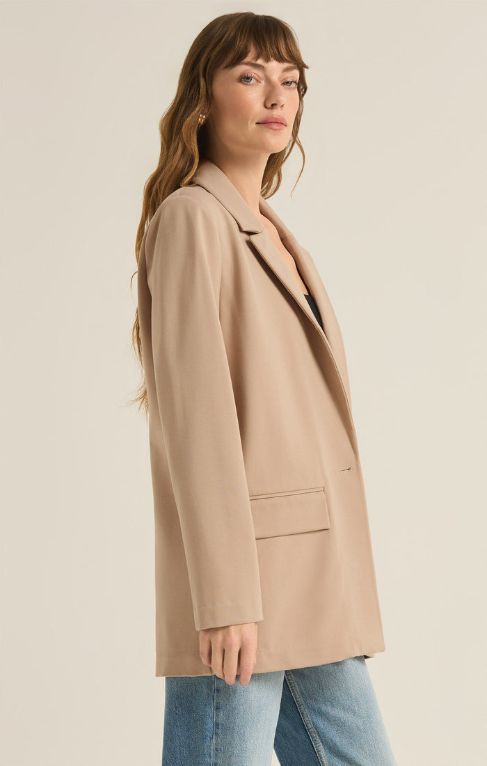 Do It All Relaxed Blazer - Greige Goods