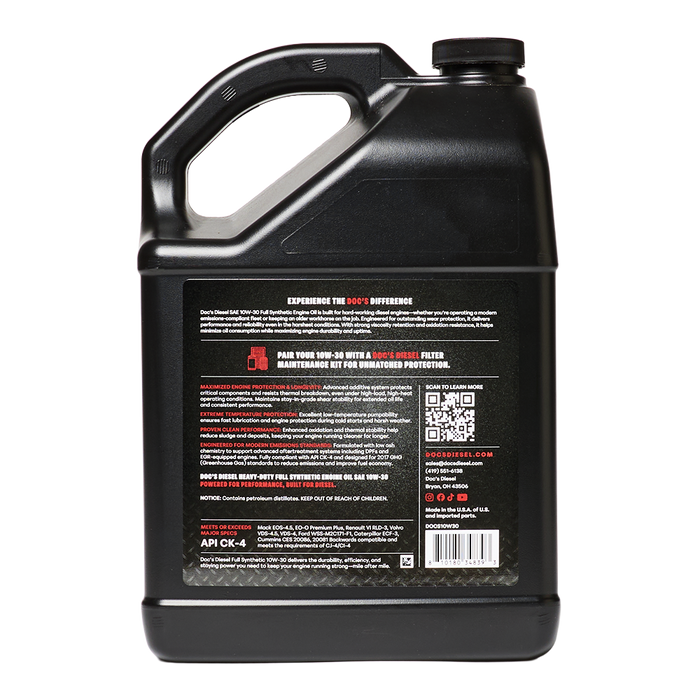 Doc's Diesel The 10W-30 Full Synthetic Heavy Duty Diesel Oil brand_Doc's Diesel