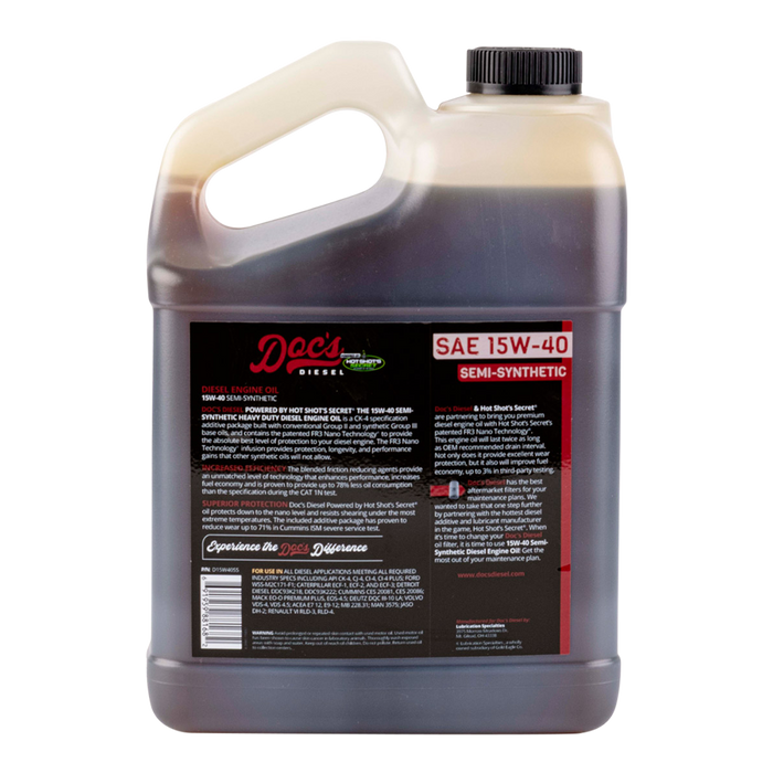 Doc's Diesel The 15W-40 SEMI Synthetic Heavy Duty Diesel Oil brand_Hot Shot's