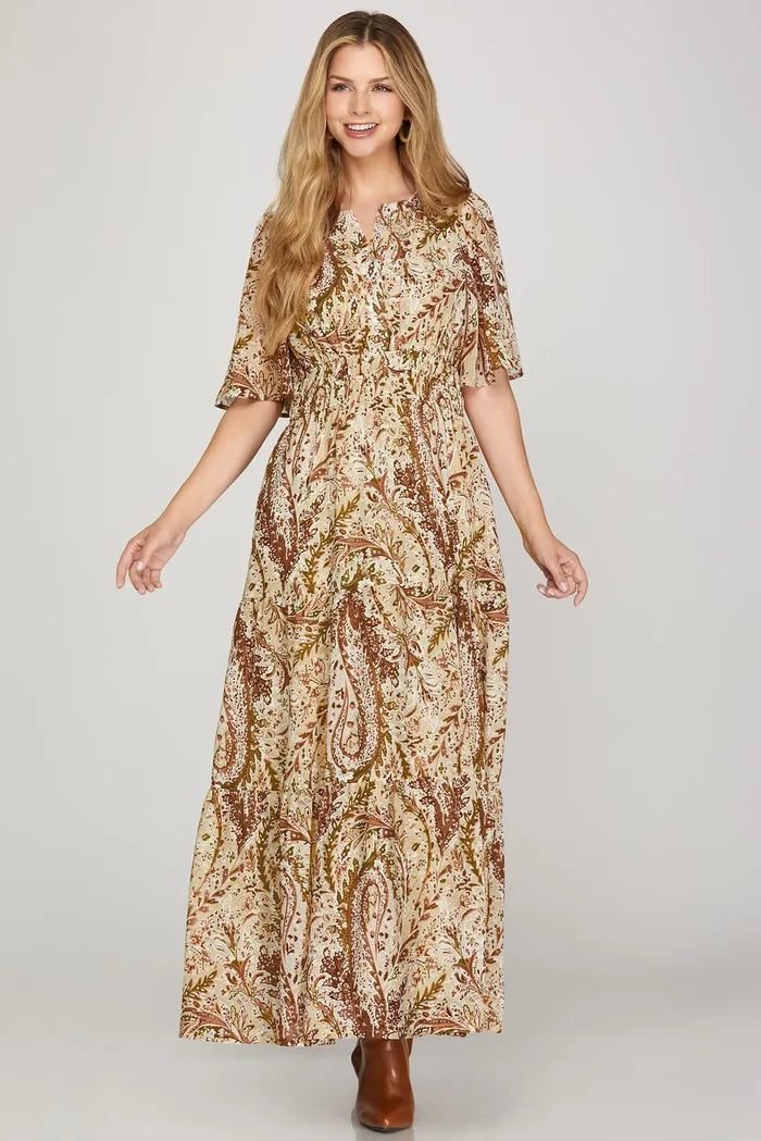Dusk & Thistle Paisley Dress