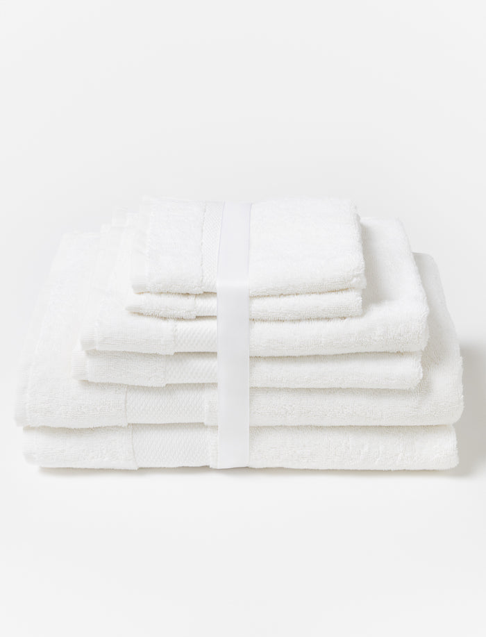 Ensemble de 6 serviettes blanches