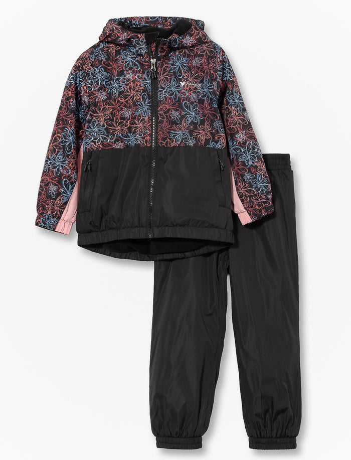 Ensemble de pluie doublé en polar - petite fille