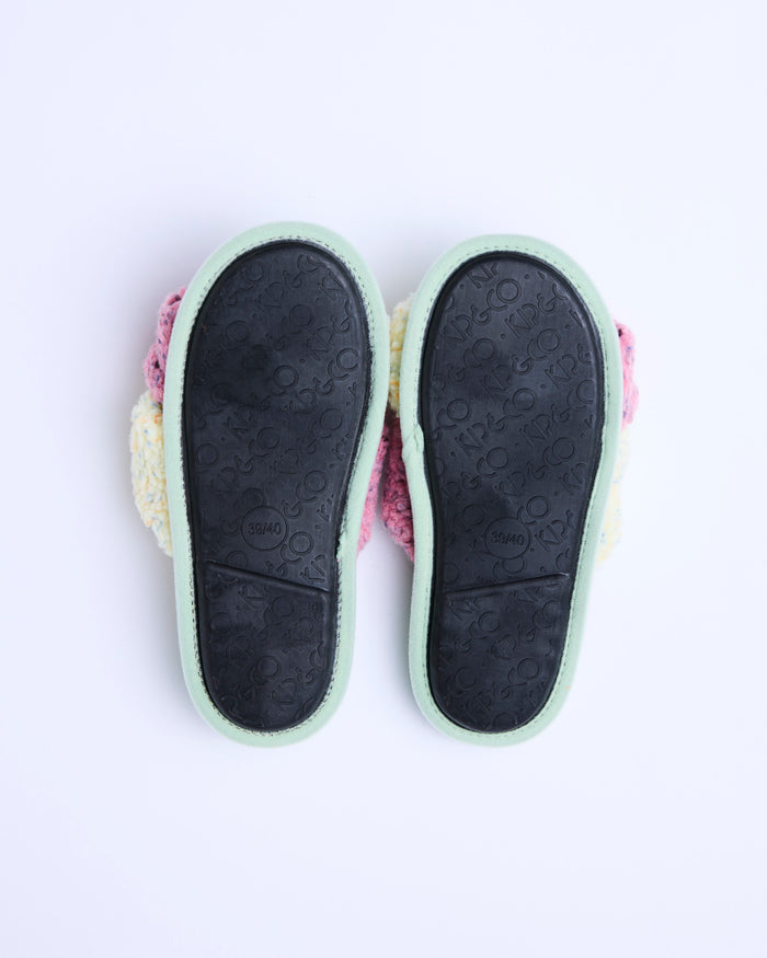 Fairy Bread Sherpa Adult Slippers