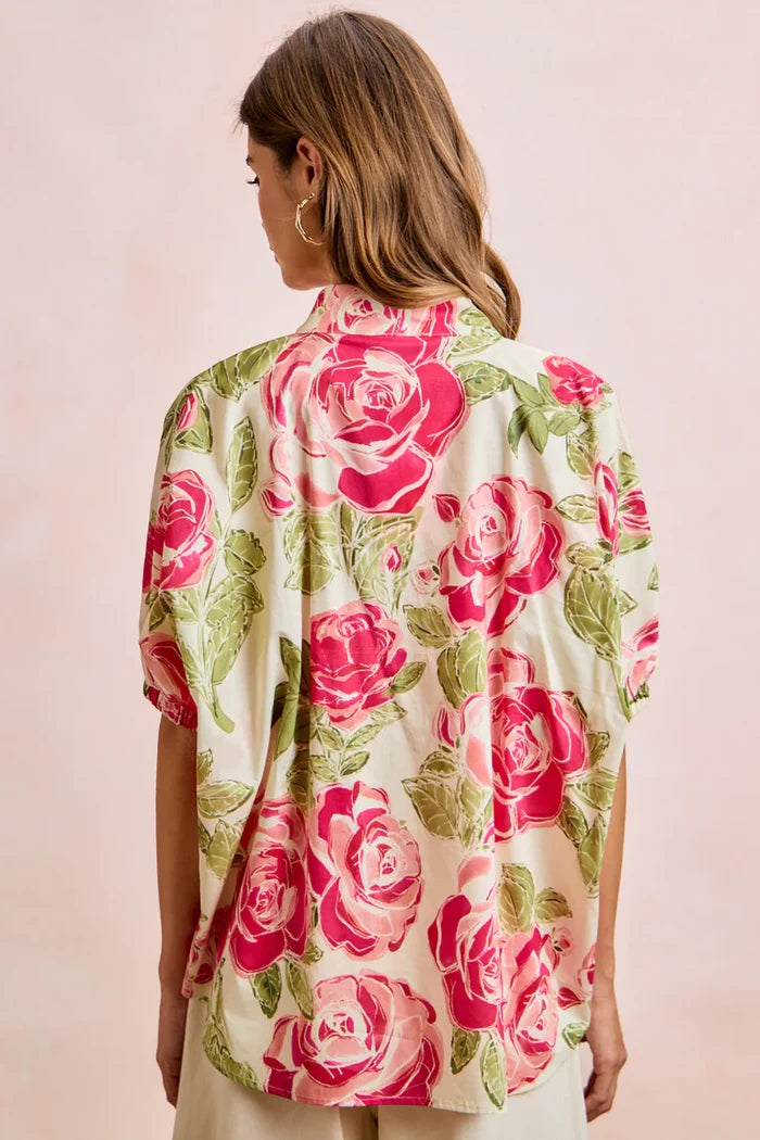 Floral Print Blouse by Bibi