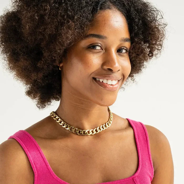 Gold Chunky Link Necklace - Greige Goods