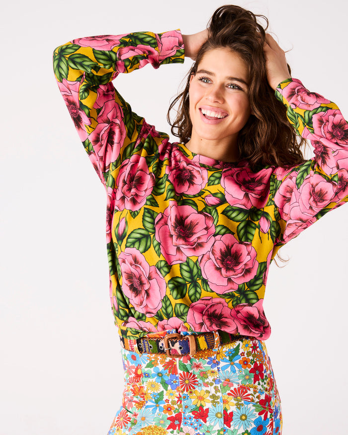 Golden Peony Adult Organic Cotton Sweater