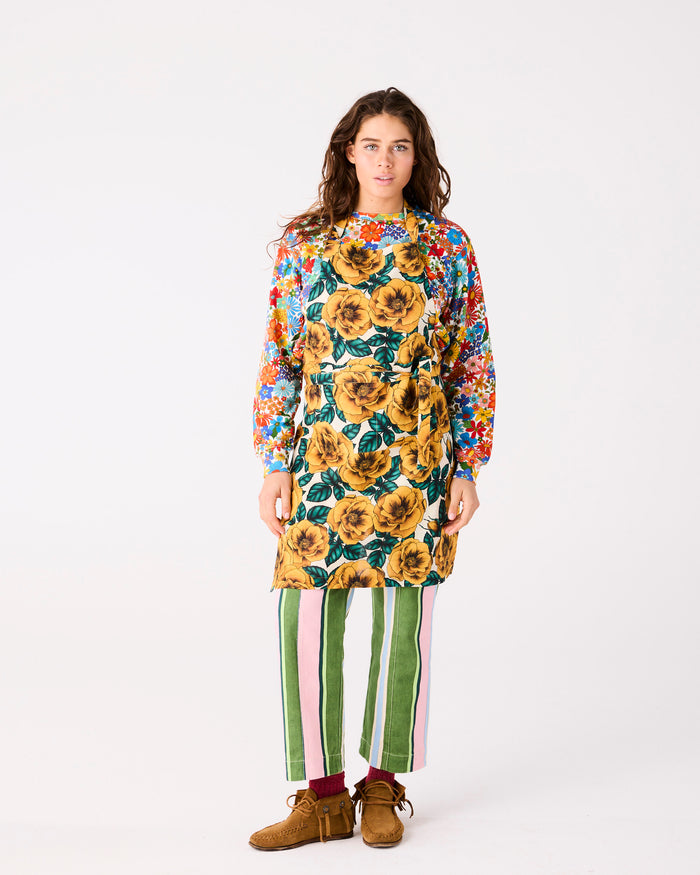 Golden Peony Apron