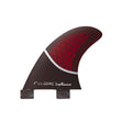 GONG | Fin Set Side Or Quad Rear Red Honeycomb 90mm 3" 1/2