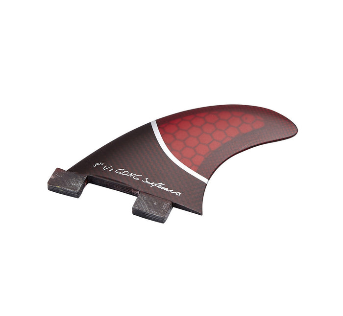 GONG | Fin Set Side Or Quad Rear Red Honeycomb 90mm 3" 1/2