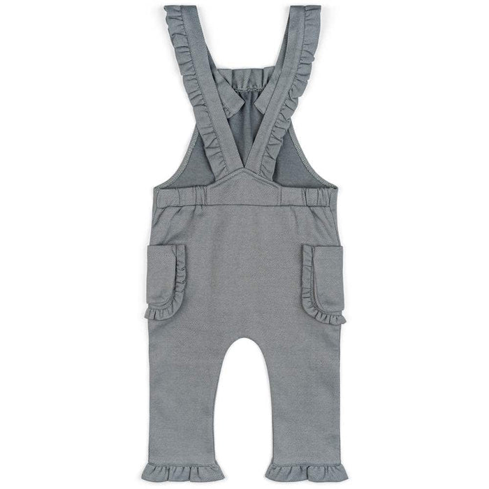 Greige Baby Ruffle Denim Overall - Greige Goods