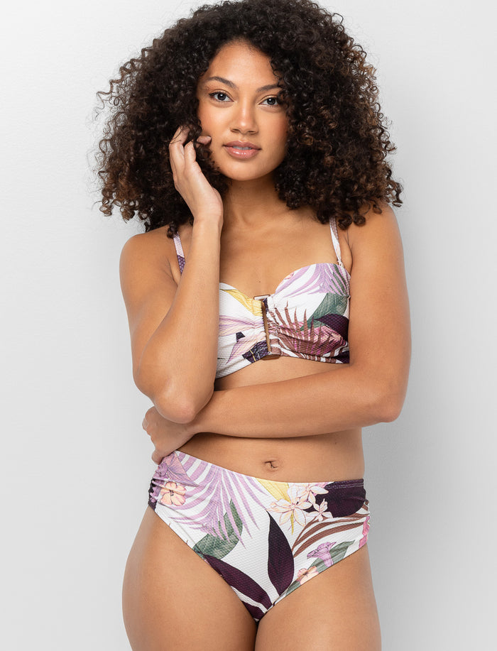 Haut de bikini bandeau à bretelles amovibles
