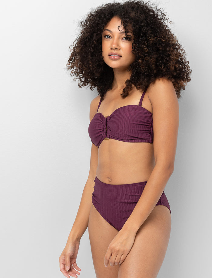 Haut de bikini bandeau à bretelles amovibles