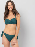 Haut de bikini bandeau croisé à bretelles amovibles
