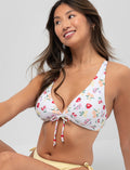 Haut de bikini noué à l'avant