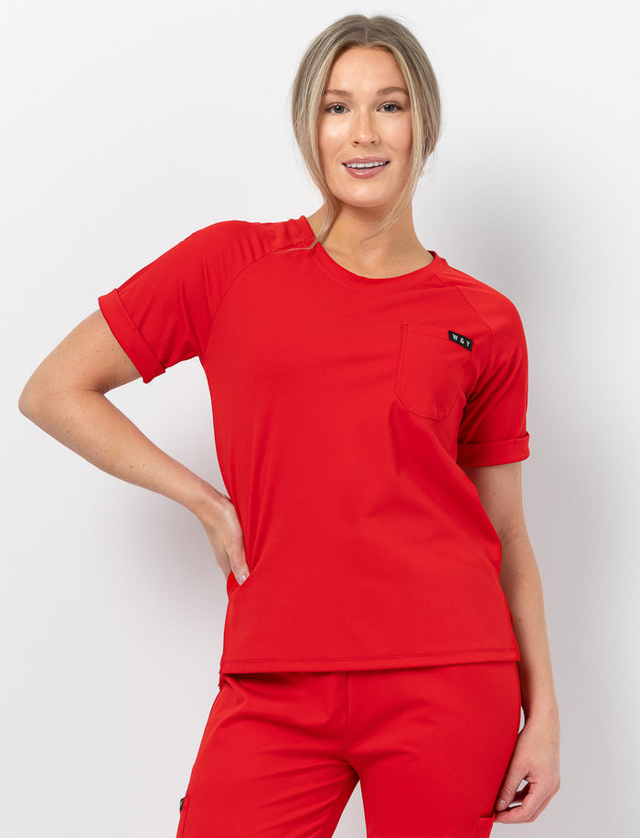 Haut d'uniforme médical à fentes
