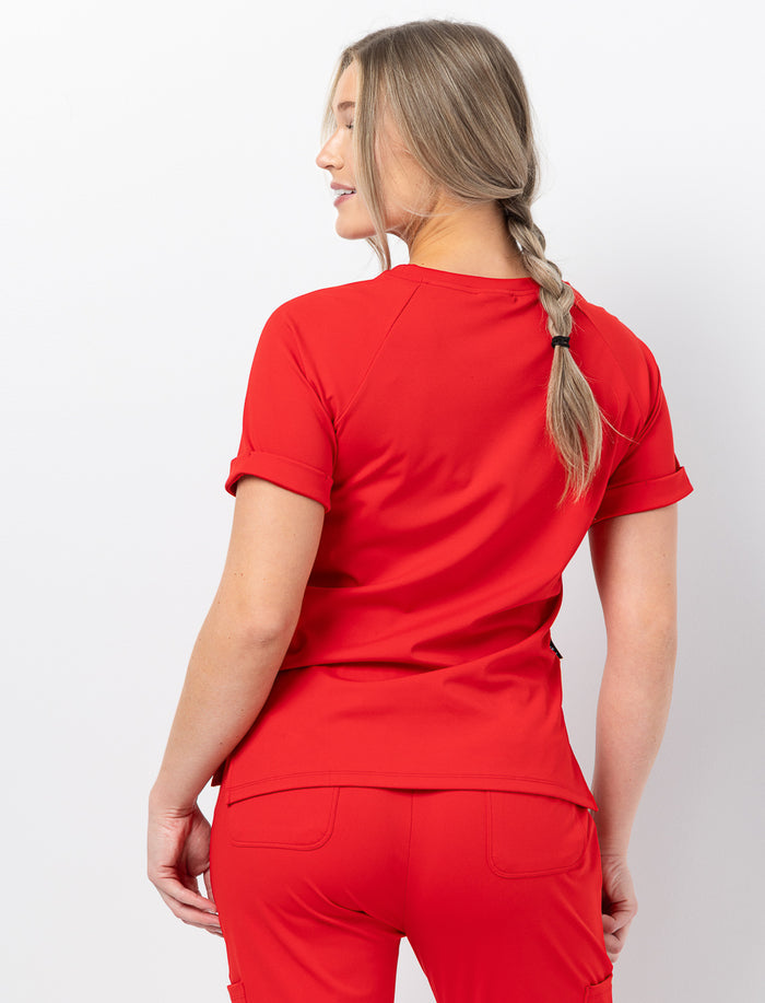 Haut d'uniforme médical à fentes