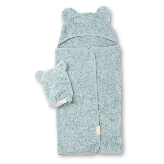 Hooded Towel + Wash Mitt Set - Greige Goods