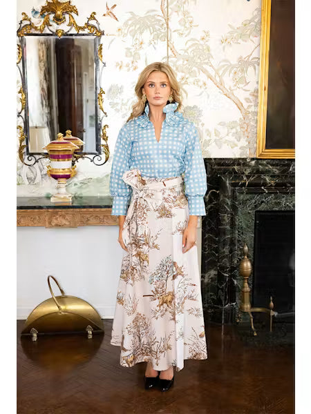 House Of MBR Maple Field & Feather© Brady Wrap Maxi Skirt